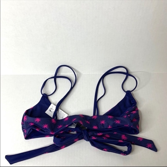 5/$25 NWT Lands End starburst wrap bikini top XS Extra Small free shipping - Picture 7 of 8